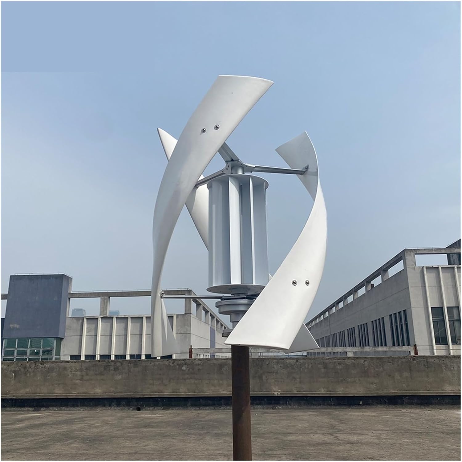 Wind Turbine Generator Kit, Vertical Axis Maglev Wind Turbine Generator 1000w 24v 48v 3 Blades Free Energy for Homeuse Windmills Low RPM for Hybrid Solar Wind System(24V)