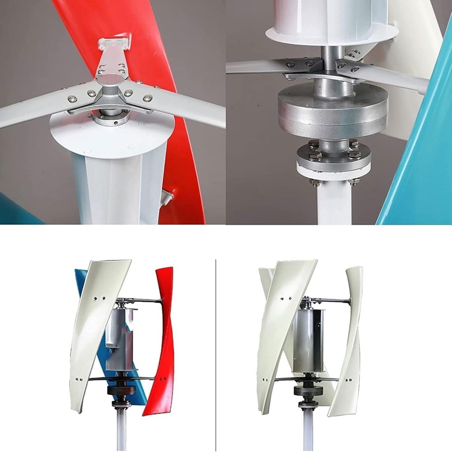 600W Wind Turbine Generator,12V/24V 3 Blade Portable Vertical Wind Power Turbine Gen,with Controller+Flange+Tool Wind Turbines Wind Turbine Generator Kit (12, Volts (DC))