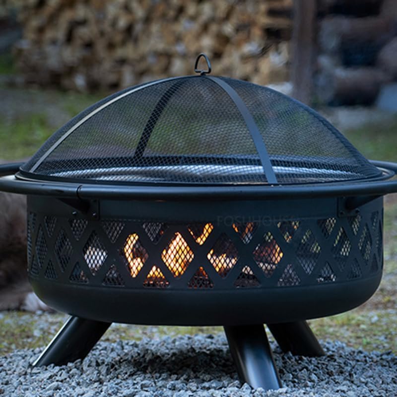 Outdoor Fireplaces Iron Fire Pit for Outdoor Heater Barbecue Charcoal Brazier Creative Camping Braziers Fire Pits