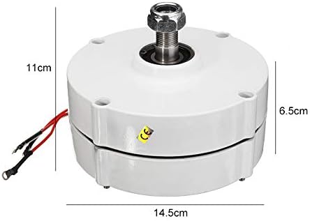 6000W 12V 24V 3 Phase Current PMSG Generator Alternator Motor Wind Turbine Generator Motor for DIY Wind Turbine Blade Controller,12v