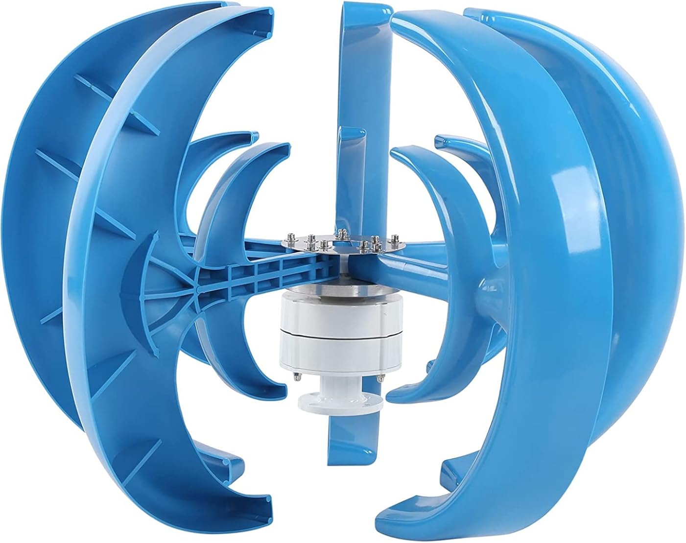 LiuSj JUnSt 12000W 12V/24V/48V/220V Wind Turbine Generator 5 Blades Lantern Vertical Axis Permanent Magnet Wind Turbine Generator