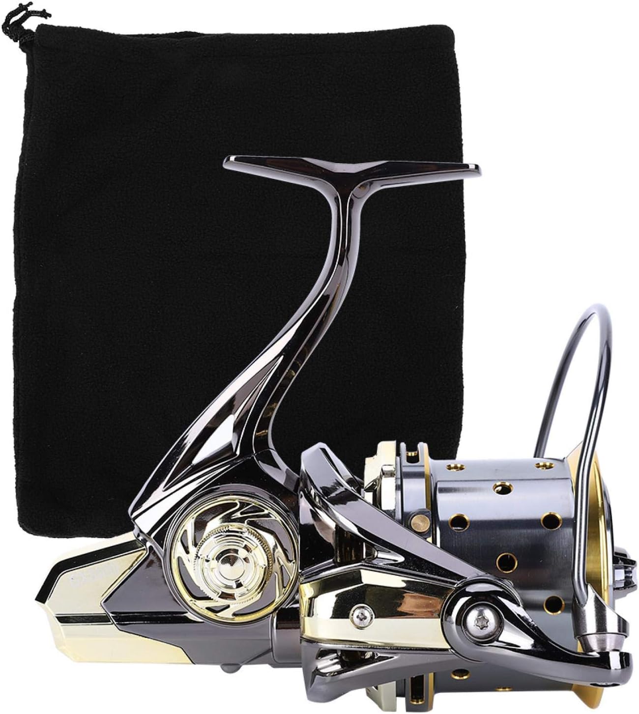 OUKENS Other Fishing Tools and Accessories Fishing Reel, All Metal High Strength Guide Rod Structure Anti-Seawater Spinning Fishing Reel for Long