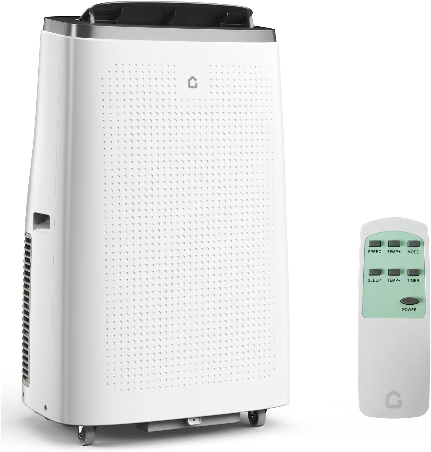 14000 BTU Energy-Efficient Portable Air Conditioner | 3 in-1 Cooling AC with Sleep Mode & Eco-Saving Design | Ventless Floor Unit w/ 3 Speeds Fan, Dehumidifier & Quiet Operation