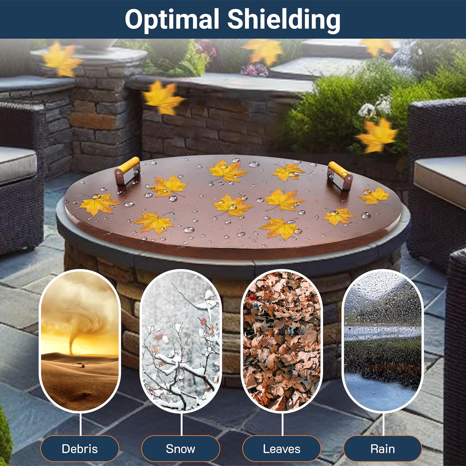Febtech Outdoor Fire Pit Lid 38