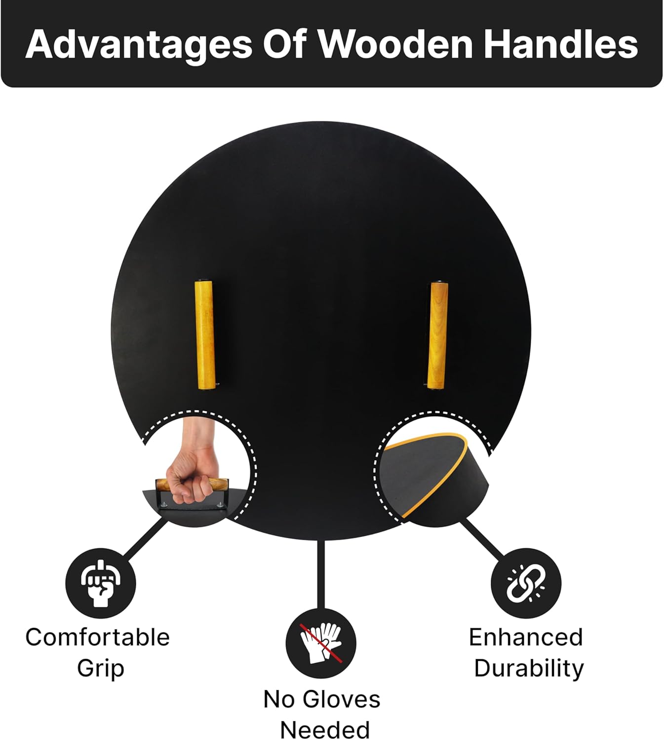 FEBTECH Firepit Lid Round 25.5 inch Compatible for 25