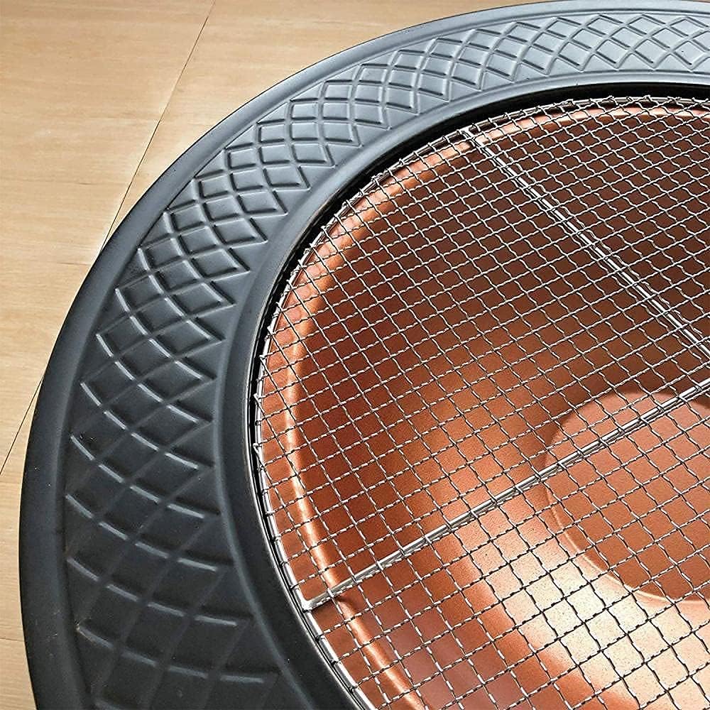 Outdoor Fire Pit with BBQ Grill Shelf Metal Brazier Firepit Garden Patio Heater/BBQ/Ice Pit Fire Bowl for Garden and Patio Outdoor Garden Fire Pit with Waterproof