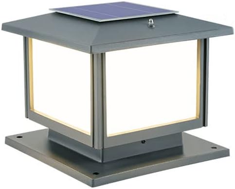 Solar Power Dual Use Column Light, Decoration Gate Wall Post Light, Nordic Terrace Outdoor Lighting, Minimalist Landscape Solar Light, Personality Entryway Pillar Lantern