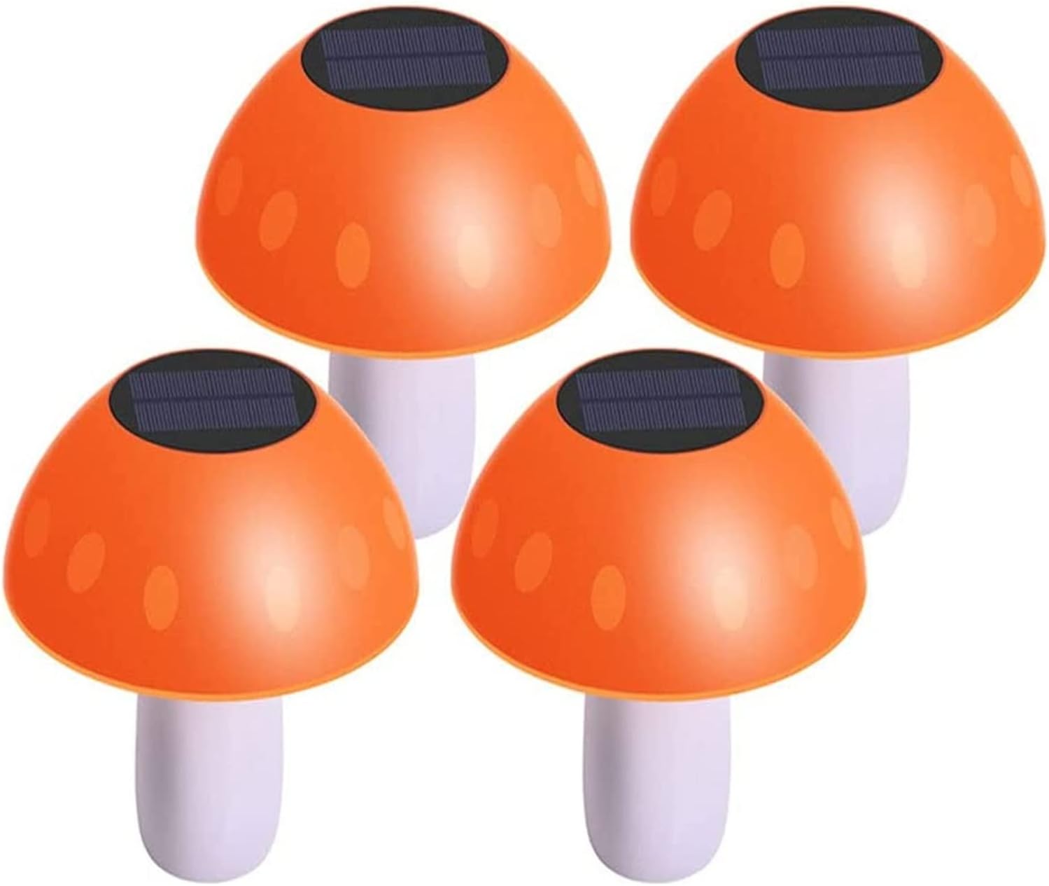 Courtyard Light Outdoor Solar LED Pillar Light Mushroom LED Outdoor Lights Lighting Lawn Landscape Lamp Outdoor Post Light Fixture for Courtyard Outdoor Lighting Products (Size : 4 Pieces)