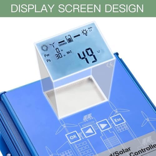 16000W MPPT Solar & Wind Hybrid Charge Controller - 12V/24V/48V Intelligent Regulator for Solar Panels & Wind Turbines, Optimal Energy Management & High Efficiency
