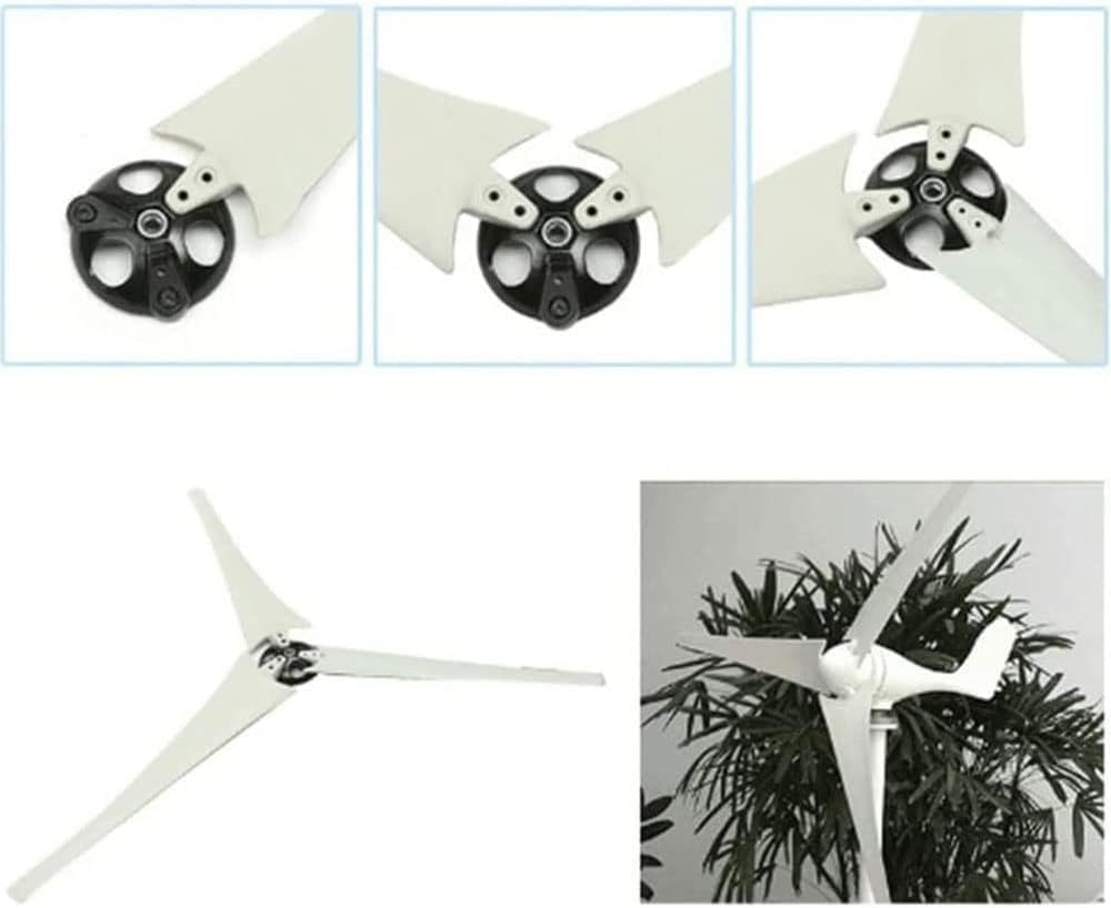 CAJUCA Wind Turbine Fibers Blades with Hub and Cap, 550Mm 580Mm 600Mm High Strength Blades for Horizontal Wind Generator