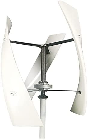 8000W Vertical Axis Wind Turbine Generator + Controller,220V /12V / 24V /48V Home Windmill Energy Wind Turbine Generator (White)