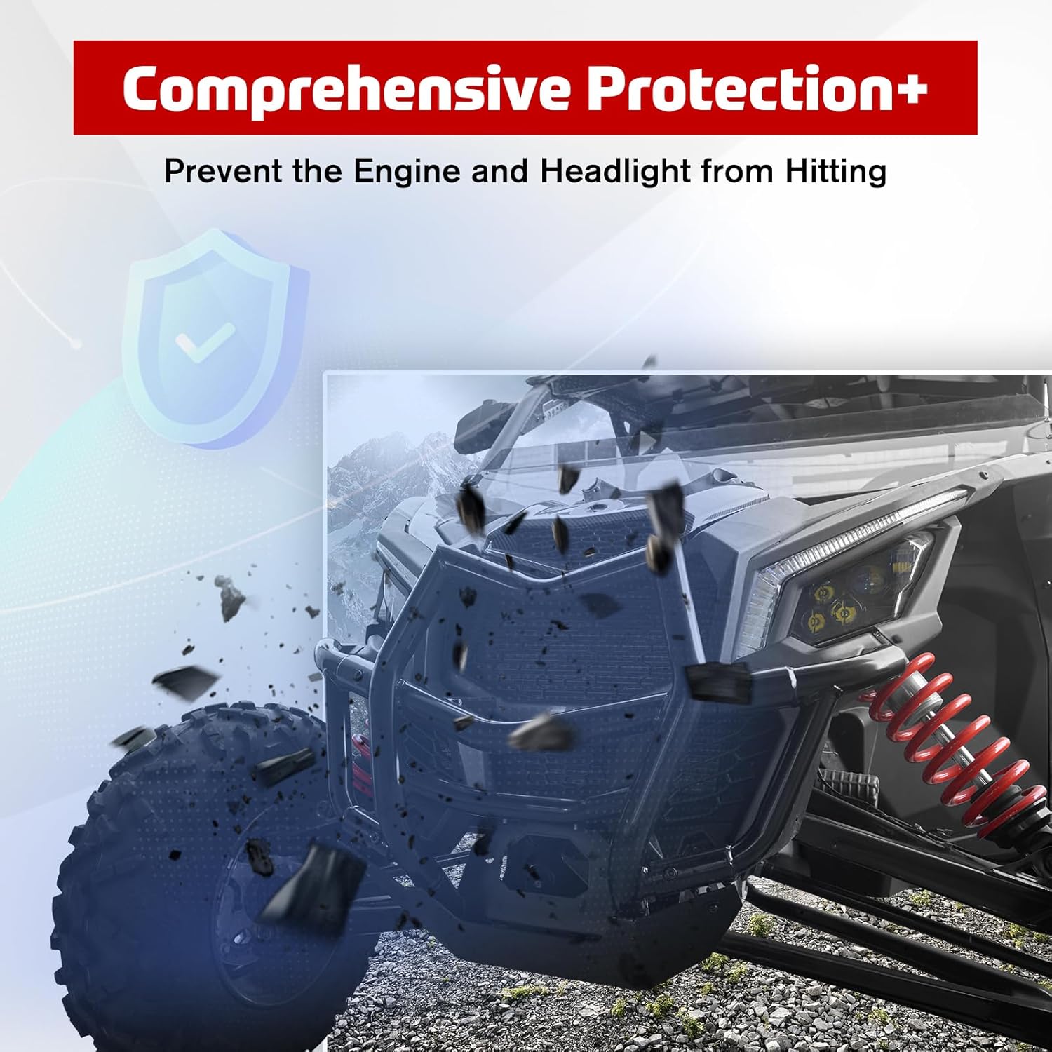 X3 Front Bumper, Heavy Duty Front Pre-Runner Bumper Brush Guard Protector for Can-Am Maverick X3 Max Turbo R RR 2017 2018 2019 2020 2021 2022 2023 2024 Accessories(Replace OEM #715002878)