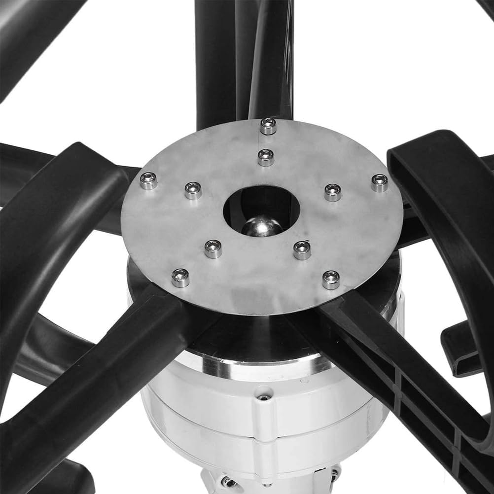 12V,BAOJUHUIKANG 12V 24V 48V 3000W Wind Turbine Kit, 5 Blade Wind Power Generator W/Controller Portable Wind Power Turbine Generator for Home Camping