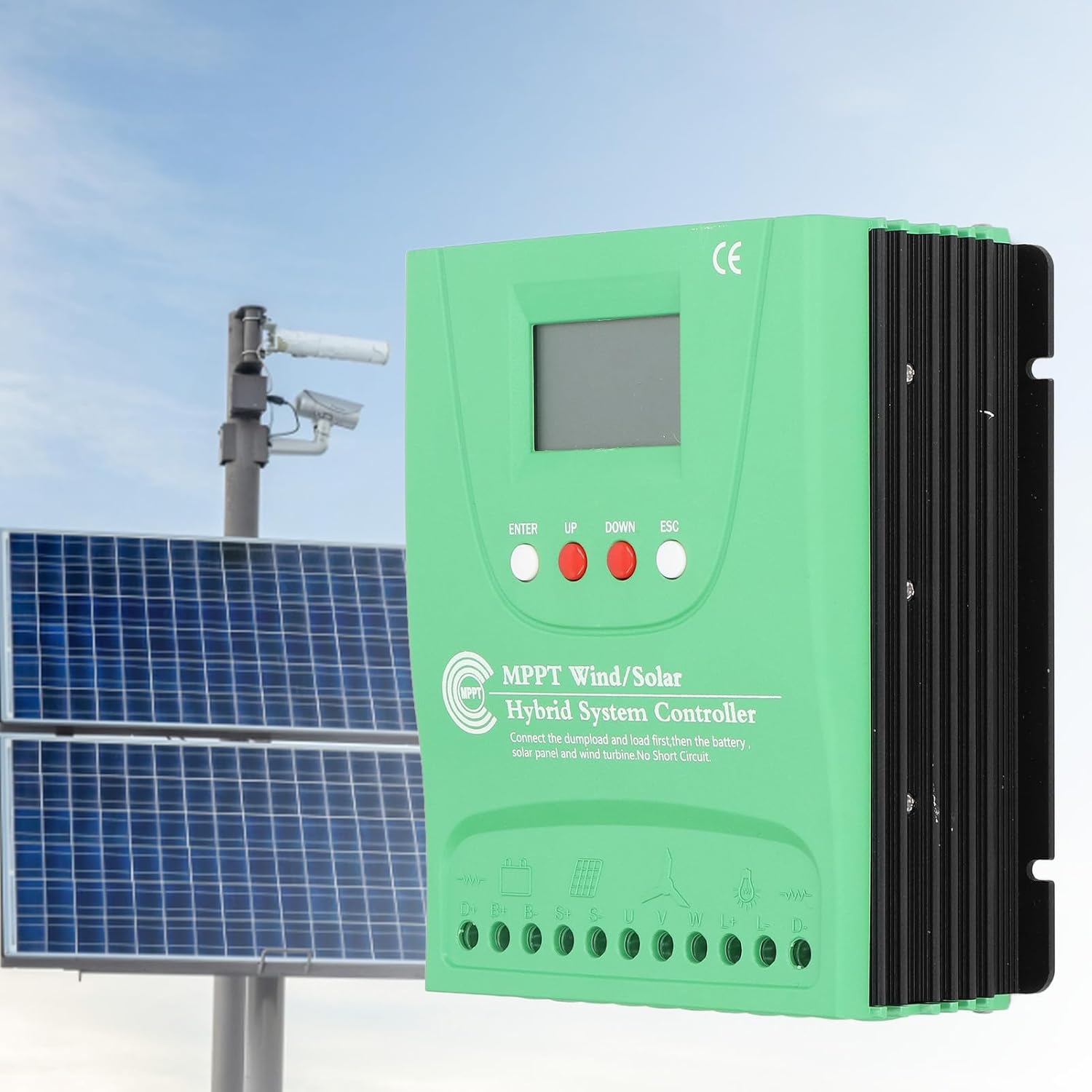 12V 24V Wind Solar Hybrid Charge Controller with LCD Display MPPT Boost Charge Wind Solar Controller (GPI1010K)
