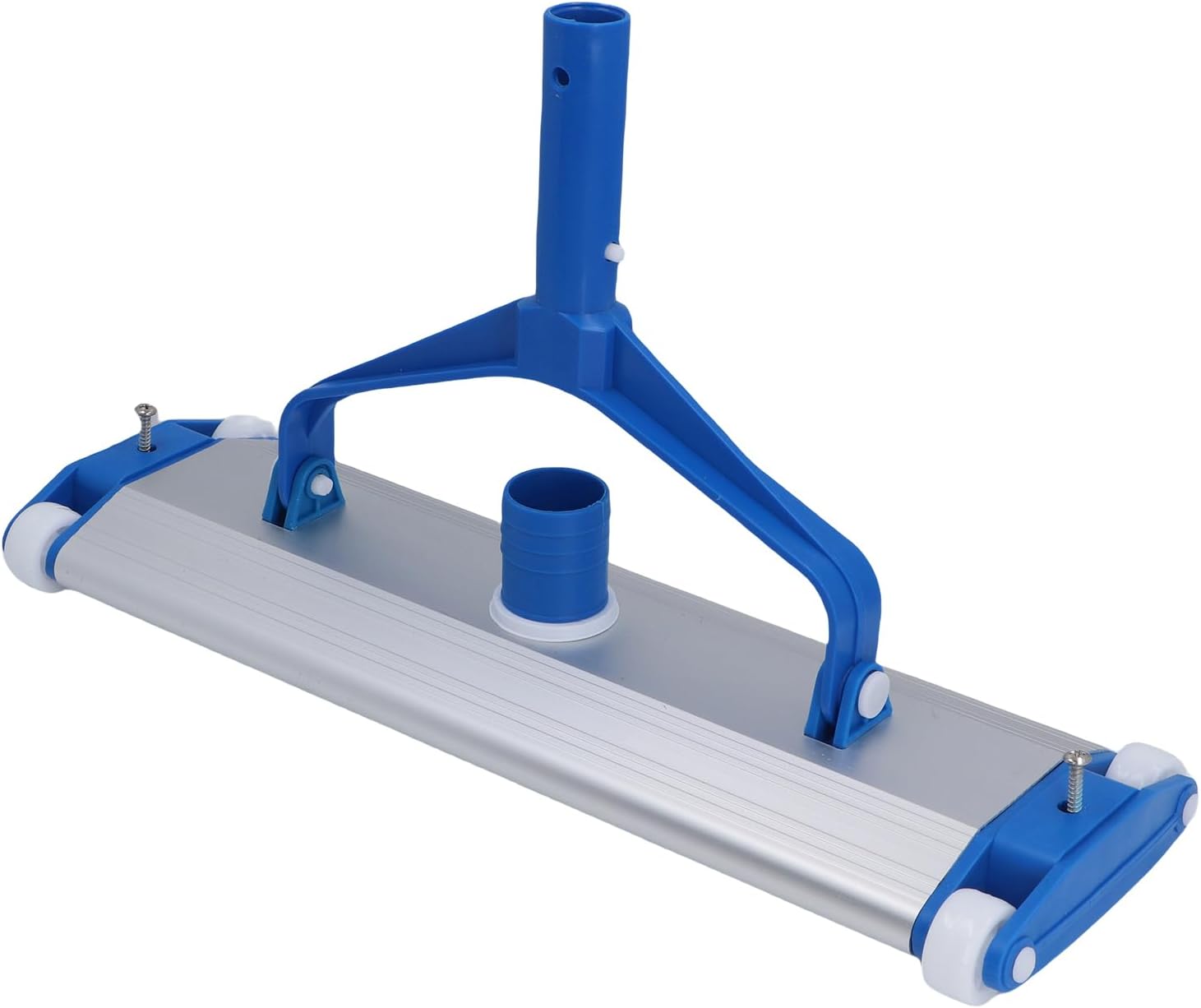 Pool Vacuum Head, 45cm Width Cleaning Swimming Pool Vacuum Head Attachment with Heavy Duty Aluminum Base & Brush, Compatible with Most Standard Hoses