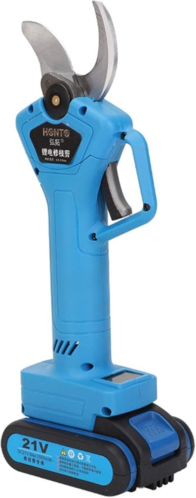 Professional Electric Pruning Shears Electric Tree Branch Pruner 21V Li-Ion Battery Pruning Shears Rechargeable Garden Cutting Shears 30Mm