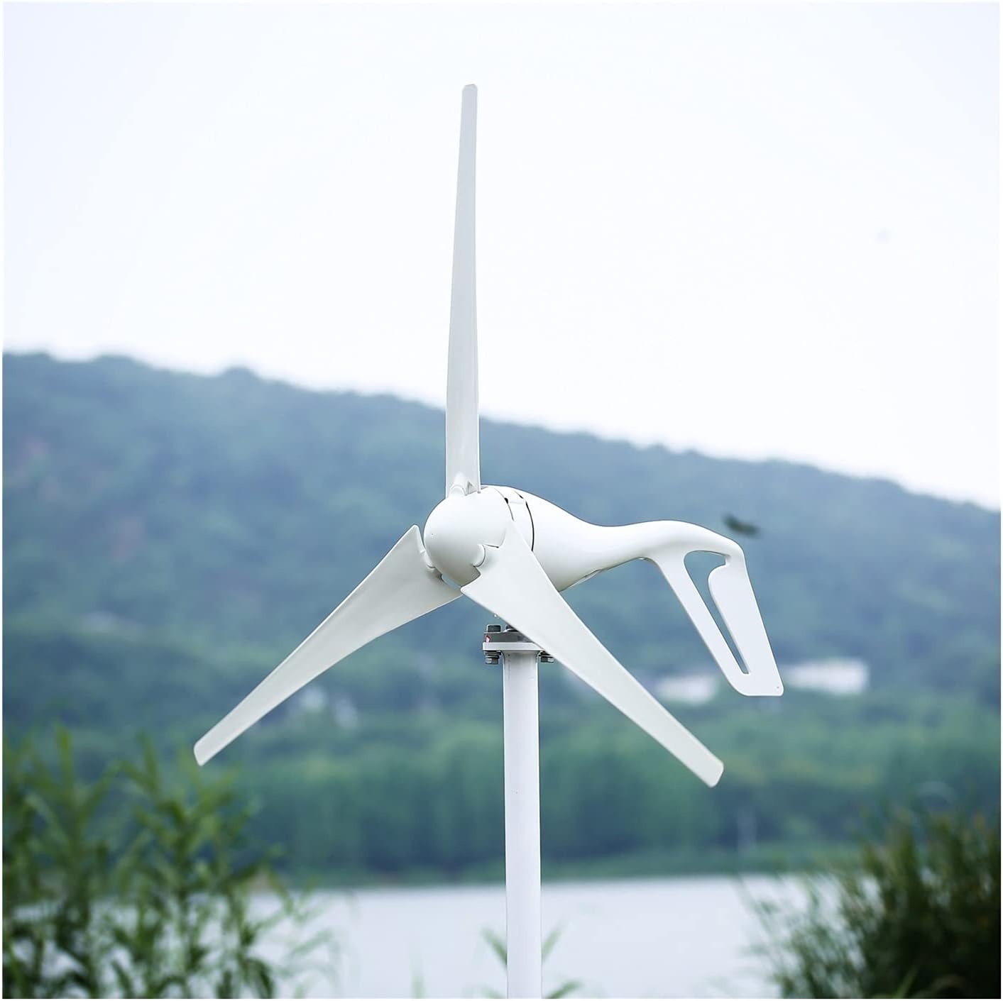 Wind Generator, 800W Small Wind Turbine Power Generator 3/5/6 Blades,for Home, Farm, RVs, Boats(Hybrid Controller,6 BLADES 800W_24)