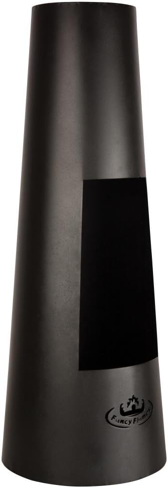 Esschert Design FF214 Modern Metal Chiminea, Black