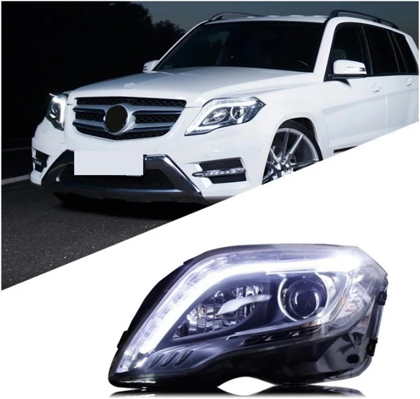 Headlights Compatible For Benz 2013-2015 GLK200 GLK260 Upgrade LED Auto Headlight Assembly Configure Signal Lamp Accessories(BANNER VERSION_OTHER)