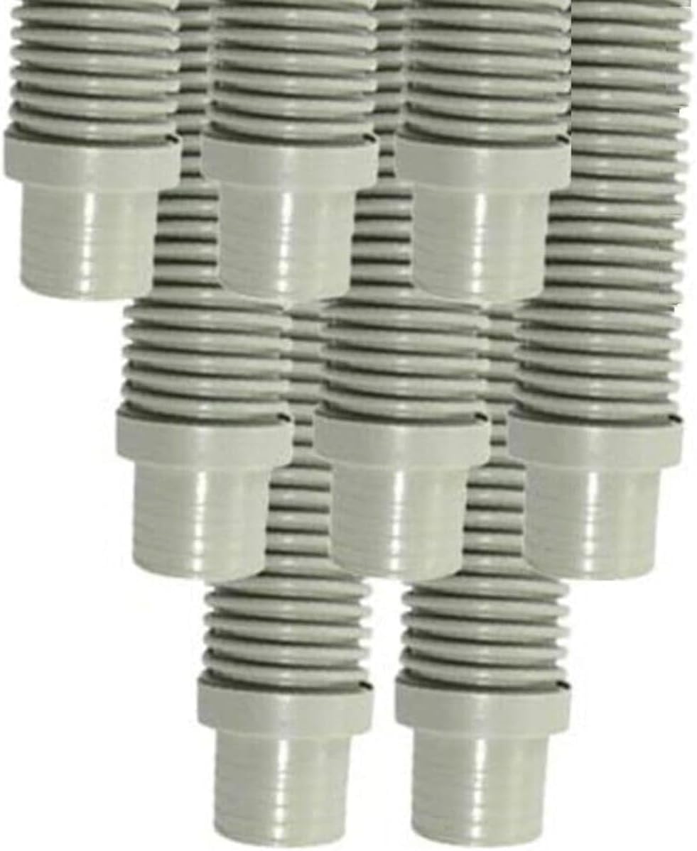 Replacement for Puri Tech Vacuum Hose Navigator Pool Vac Ultra Aquabug 1.5in x 4ft Lt. Grey 8 pk