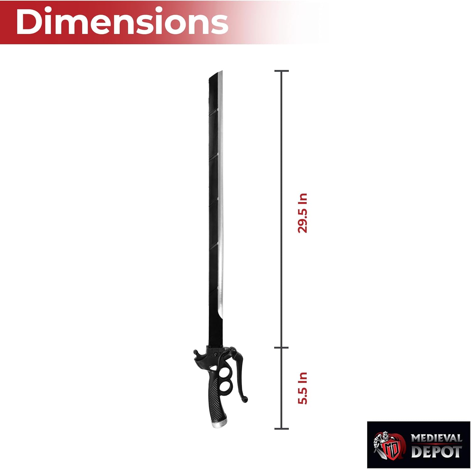 MedievalDepot Attack on Titan Special Operation Dual Foam Sword Set - Overall 37