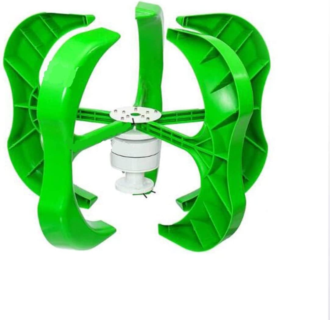 LiuSj JUnSt 8000W 5 Blades Horizontal Wind Generator Turbine, 12V/24V/48V with Charge Controllervertical Wind Turbine for Home Hybrids Streetlight Use Electromagnetic