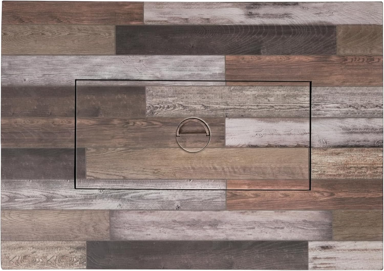 Endless Summer Rectangular Wood-Look Propane Gas Fire Pit