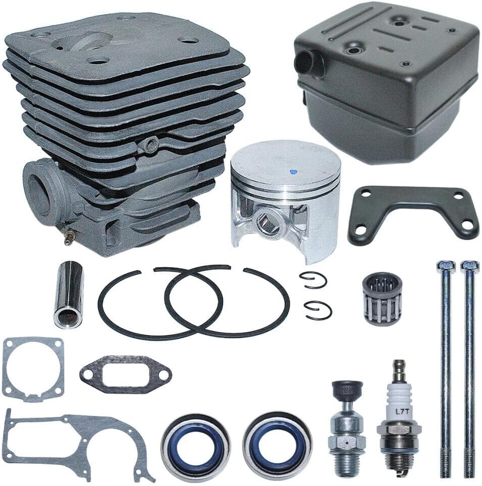 Replacement Spare Part for Chainsaw Cylinder Piston Needle Bearing Oil Seal Pin Kit for Husquarna 395 395XP Chainsaw