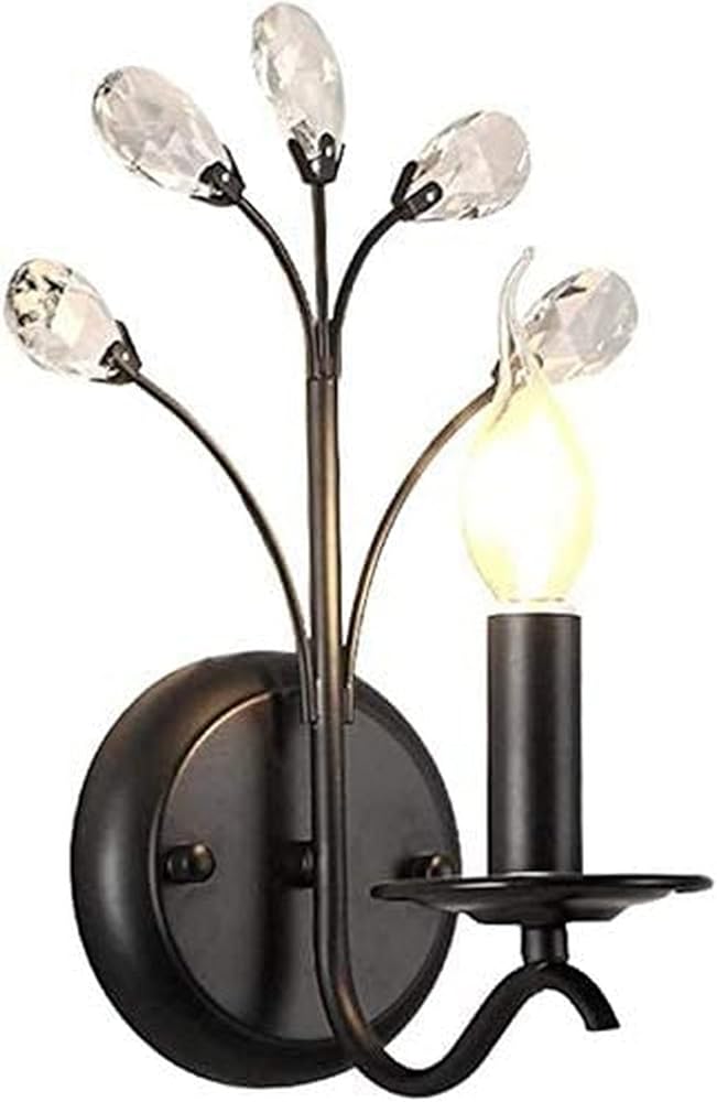 Solar Lantern Outdoor Lights,Wall Light Modern Simple Wall Lamp Living Room Bedroom Wall Light Study Bedside Wall Lamp Indoor Lighting Corridor Wall Sconce Black Fixtures Lighting Single Cry