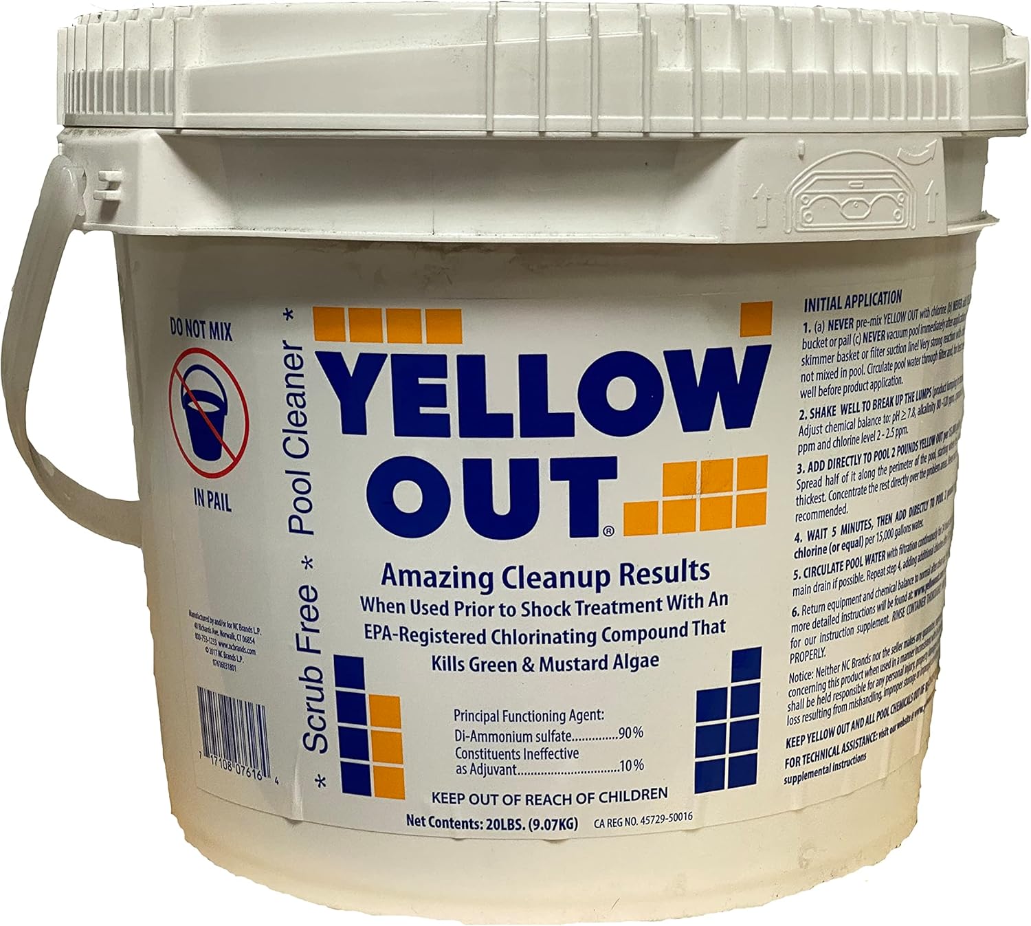 Yellow Out Pool Sanitizer, 20 lbs