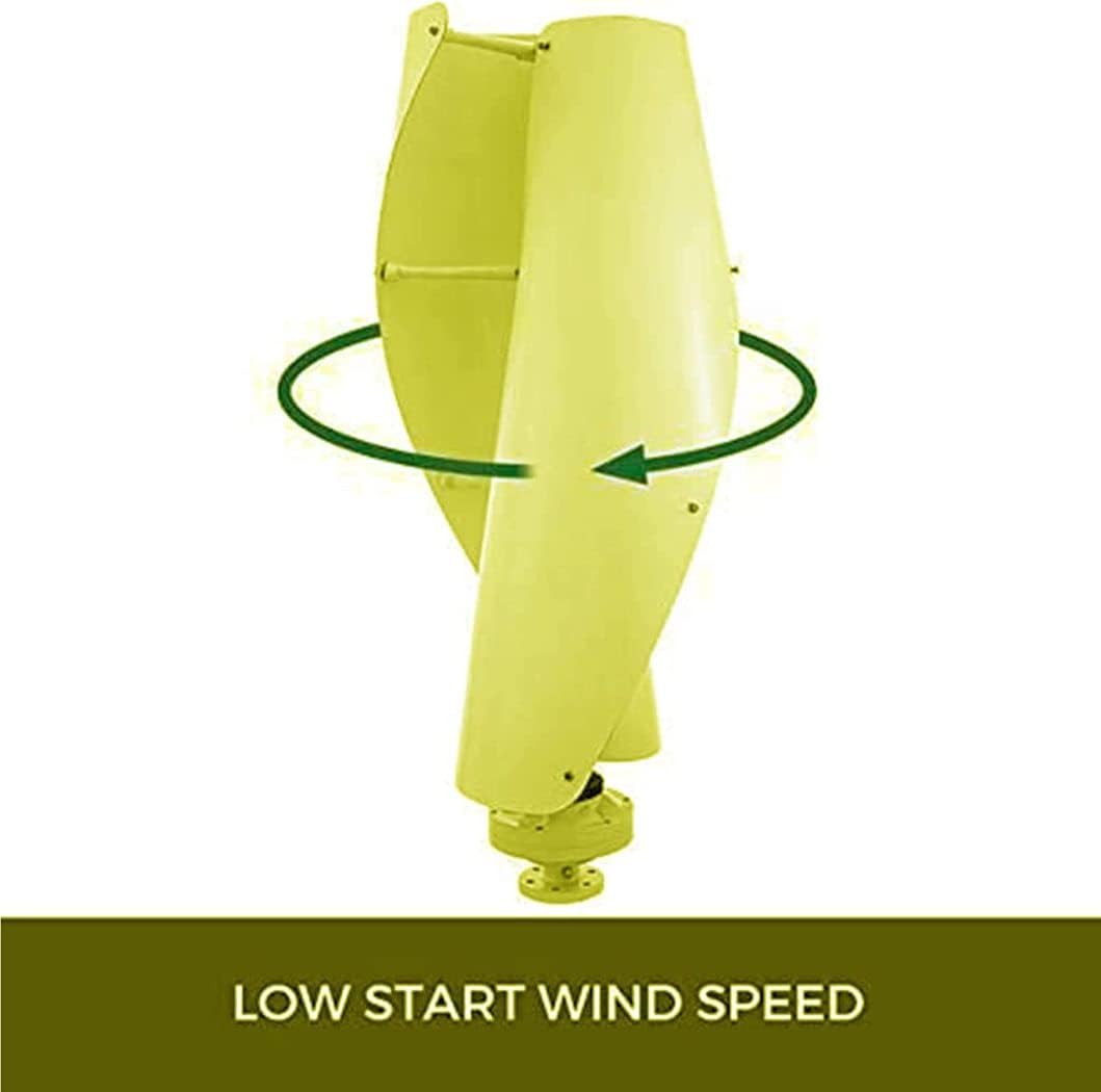 LiuSj JUnSt 12000W Spiral Iron Wind Turbine,Vertical Wind Power Generator, with 12V/ 24V/48V Wind Turbine Controller for Roof Top