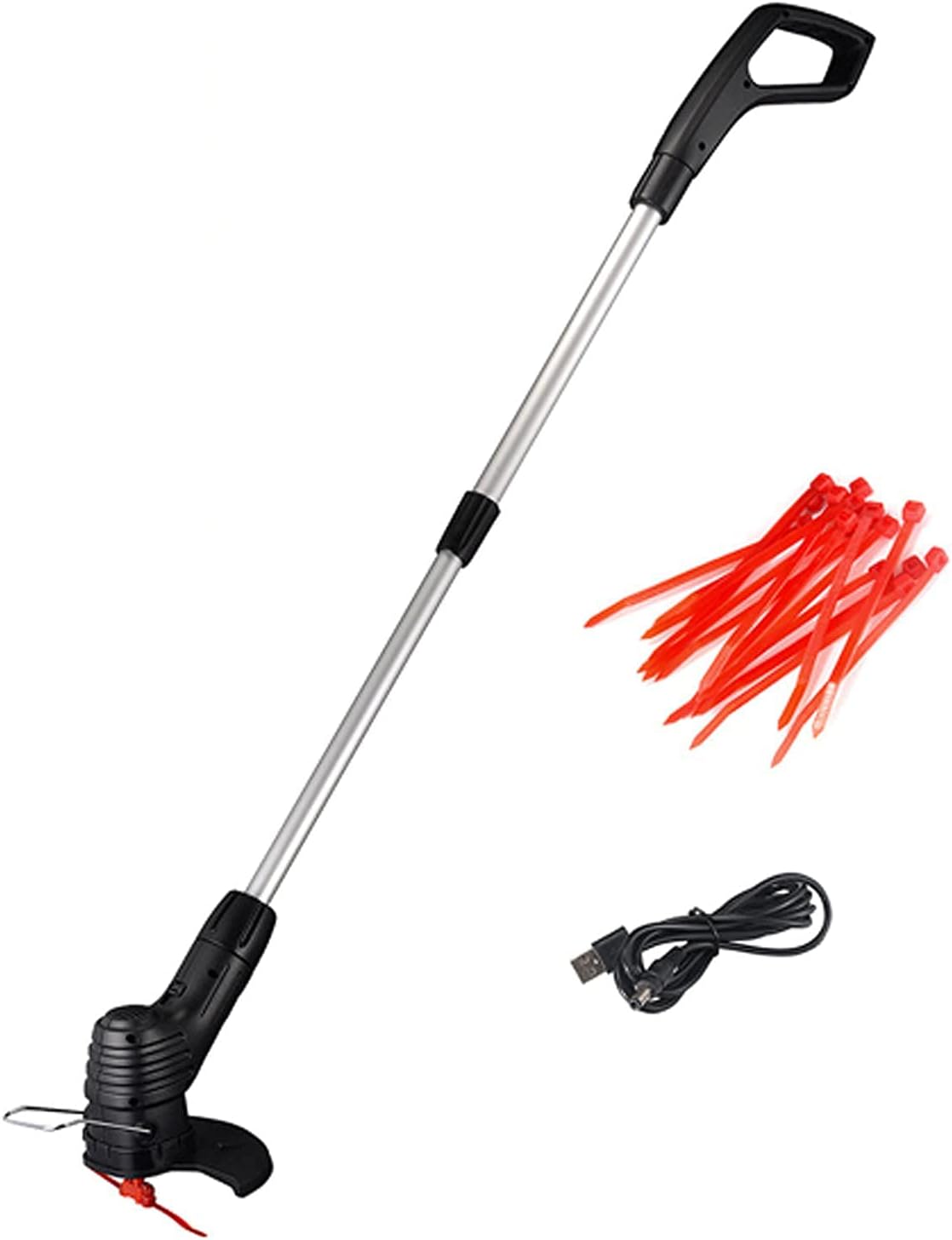 Electric Lawn Mower USB Rechargeable Wireless Portable Electric Lawn Mower Portable Retractable Durable Lawn Weeding Tools for Outdoor Garden Home Use