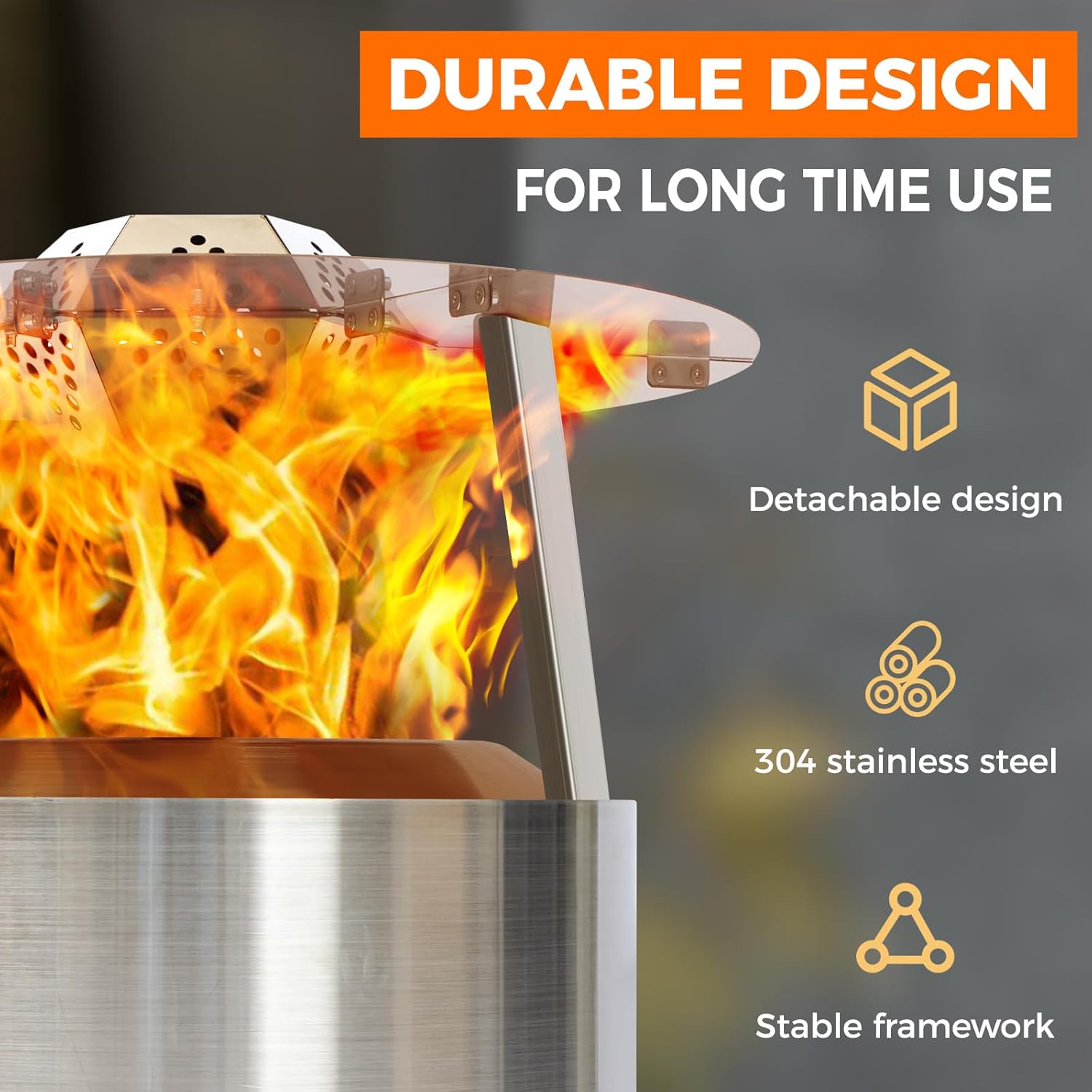 Fire Pit Heat Deflector for Solo Stove Yuokon 1.0/2.0 and Other 27