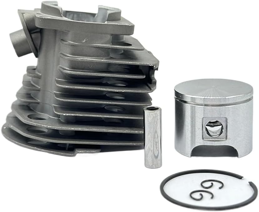 46mm 45mm Piston Kit Compatible with Gas Chainsaw Models Similar to 51 55 Rancher Garden Power Tools Replacement Part 503 60 91 71(HUS 51 45mm)