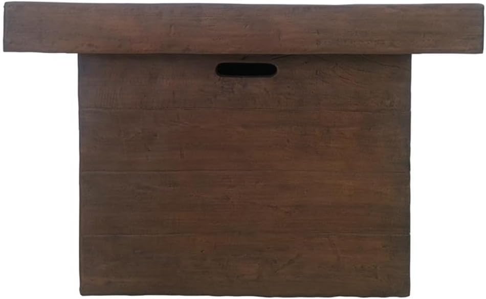 Smokeless Propane Gas Fire Pit - Fireplace for Outdoor - Brown