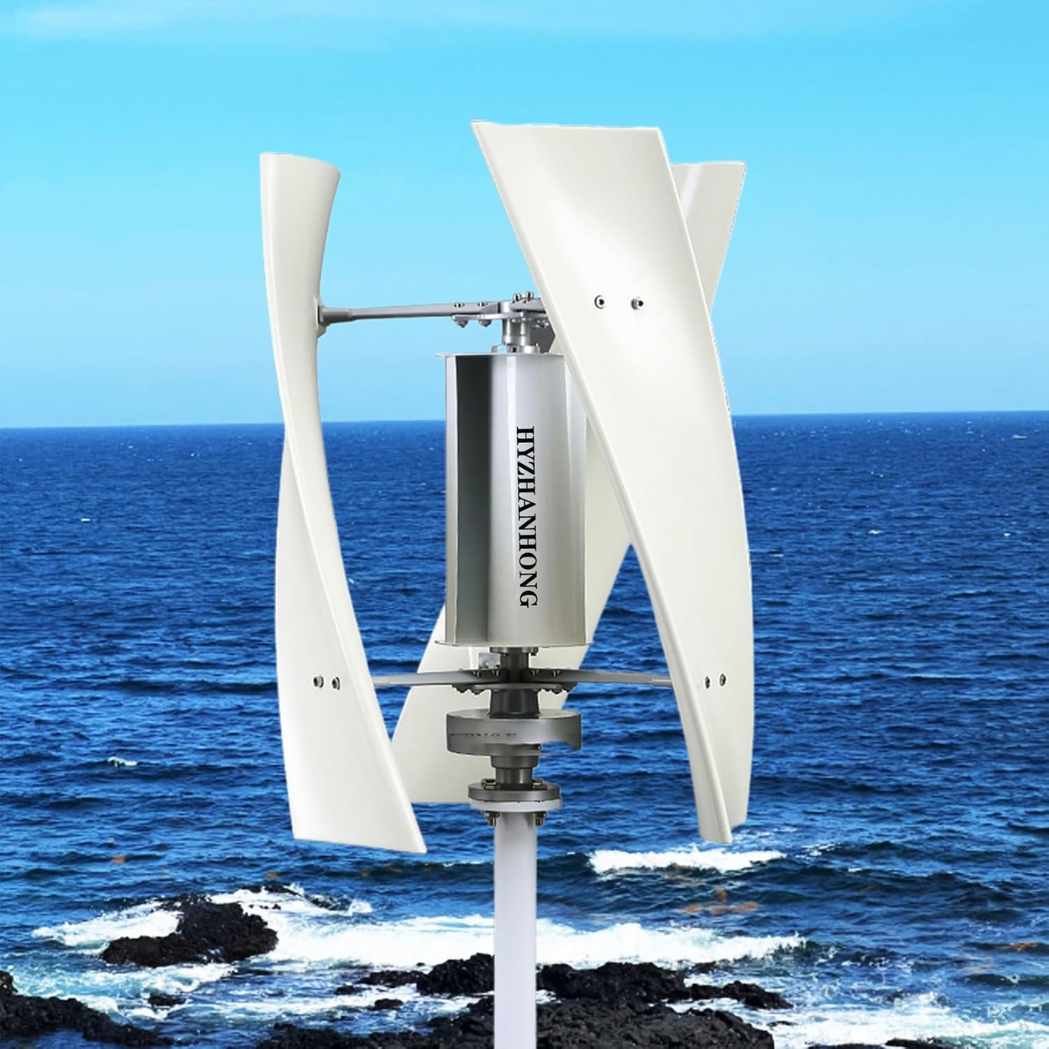 10000W Small Wind Generator Turbines Kit, 110V/ 220V 3 Blades Generator Power Parts Turbines Kit for Marine Home Charging(48V)