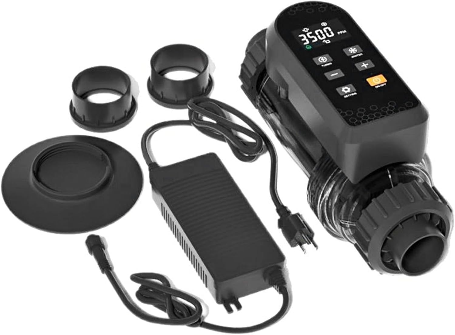 Smart Saltwater Pool Chlorinator System, Up to 60,000 Gallons Pool, Salt Chlorine Generator Built-in Wi-Fi & APP Control, Salt Pool Chlorine Generator for Above & In-Ground Pools,50g/h