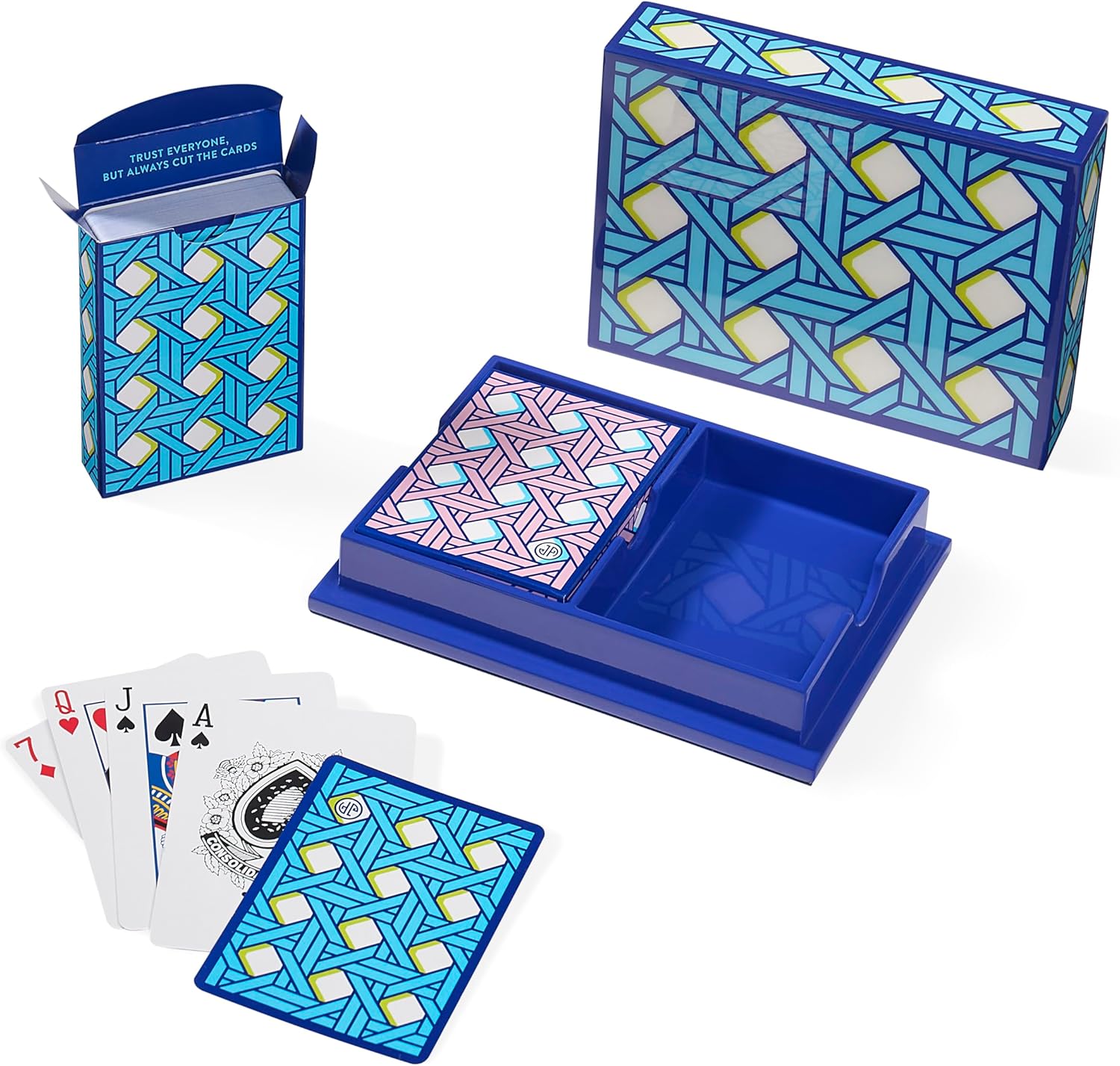 Jonathan Adler Basketweave Lacquer Card Set