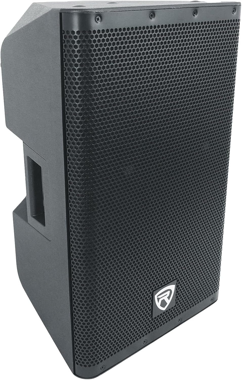 Rockville DX12 2000W 12” Powered PA Speaker, 2-Channel Mixer, XLR & 1/4” Inputs, Dual-Angle Pole Mount, Stage Monitor Angle, Perfect for Live Sound, Events, Venues & DJs