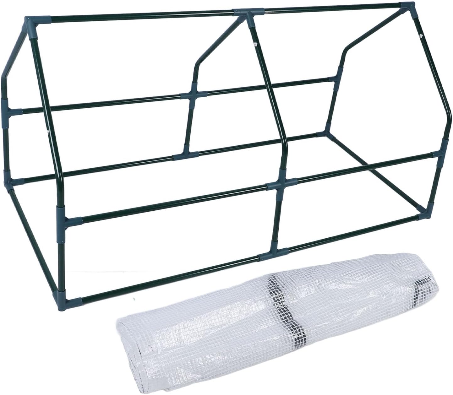 Garden Greenhouse Tent 120*60*60cm, Steel Frame, Freeze Proof, Windproof PE Cover - Durable Weatherproof Protection, Easy Access Ventilation, Ideal for Indoor Outdoor Growing (1206060cm)