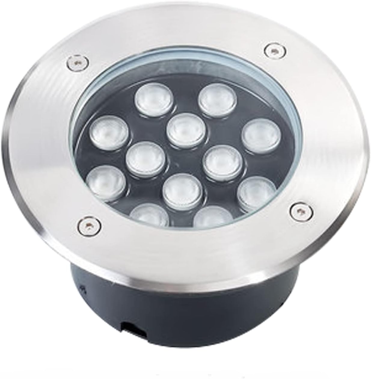 Recessed LED Underground Light, Outdoor Underground Light Anti-Rust IP67 Waterproof Landscape Light for Yard Driveway Bridge (Color : Warm White, Size : 24W-AC85-265V)