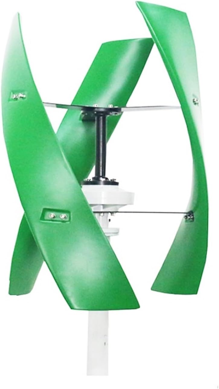 5KW Wind Power Turbine Small Electric Generator For Home 5000W 12V 24V 48V Free Energy Windmill Low Wind Speed Starting Wind Turbines(Green-acc,12V)