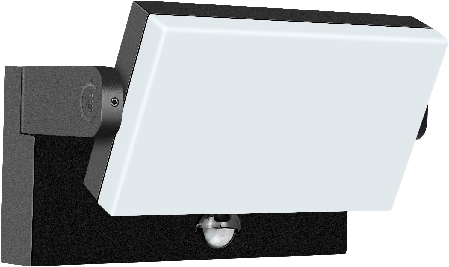 60W LED Outdoor Wall Light – 360° Adjustable Head, Motion Sensor, Color Temperature Adjustable (3000K/4000K/6500K) Waterproof Security Lighting for Garage, Porch & Yard