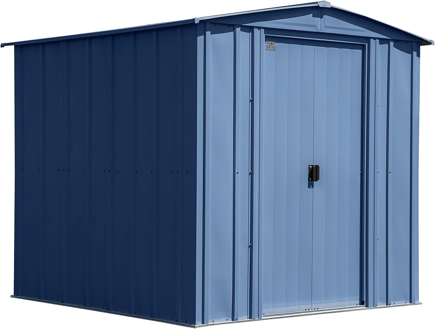 Arrow Classic Steel Storage Shed, 6x7, Blue Grey