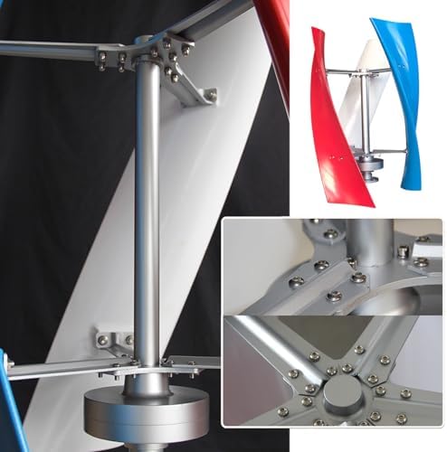 6000W Vertical Wind Turbine Generator Kit for Home & Street Lighting, 3-Blade Renewable Energy Solution with Controller, Efficient 12V Wind Power System