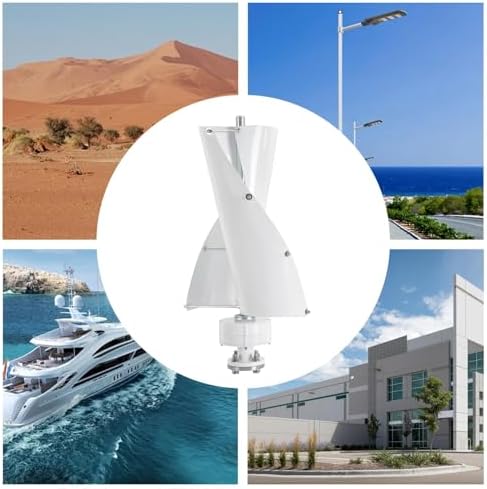 10000W Vertical Axis Wind Turbine Generator with MPPT Charge Controller for RV, Yacht, Farm - Efficient Small Wind Power System, 12V Renewable Energy Solution