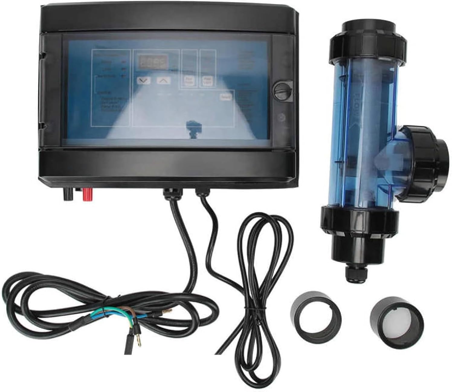 Swimming Pool Chlorinator, Salt Chlorine Generator, 15/20/30/50G/H Salt Water Pool Chlorinator System, Suitable for Home Villa Swimming Pool SPA