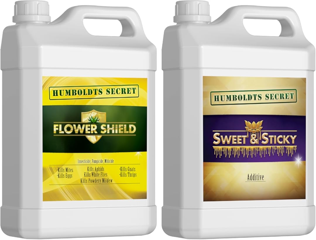 Humboldts Secret Flower Shield – Plant and Flower Protection – Healthy Treatment for Pests and Fungus (32 oz) w/Sweet & Sticky – Carbohydrate and Saccharide Energy Source – Energy for Plants (32 oz)
