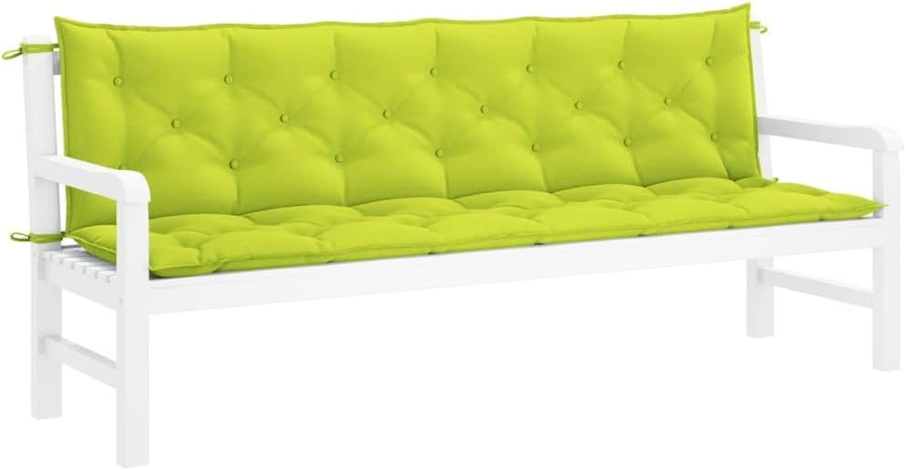 Garden Bench Cushions 2pcs Bright Green 78.7