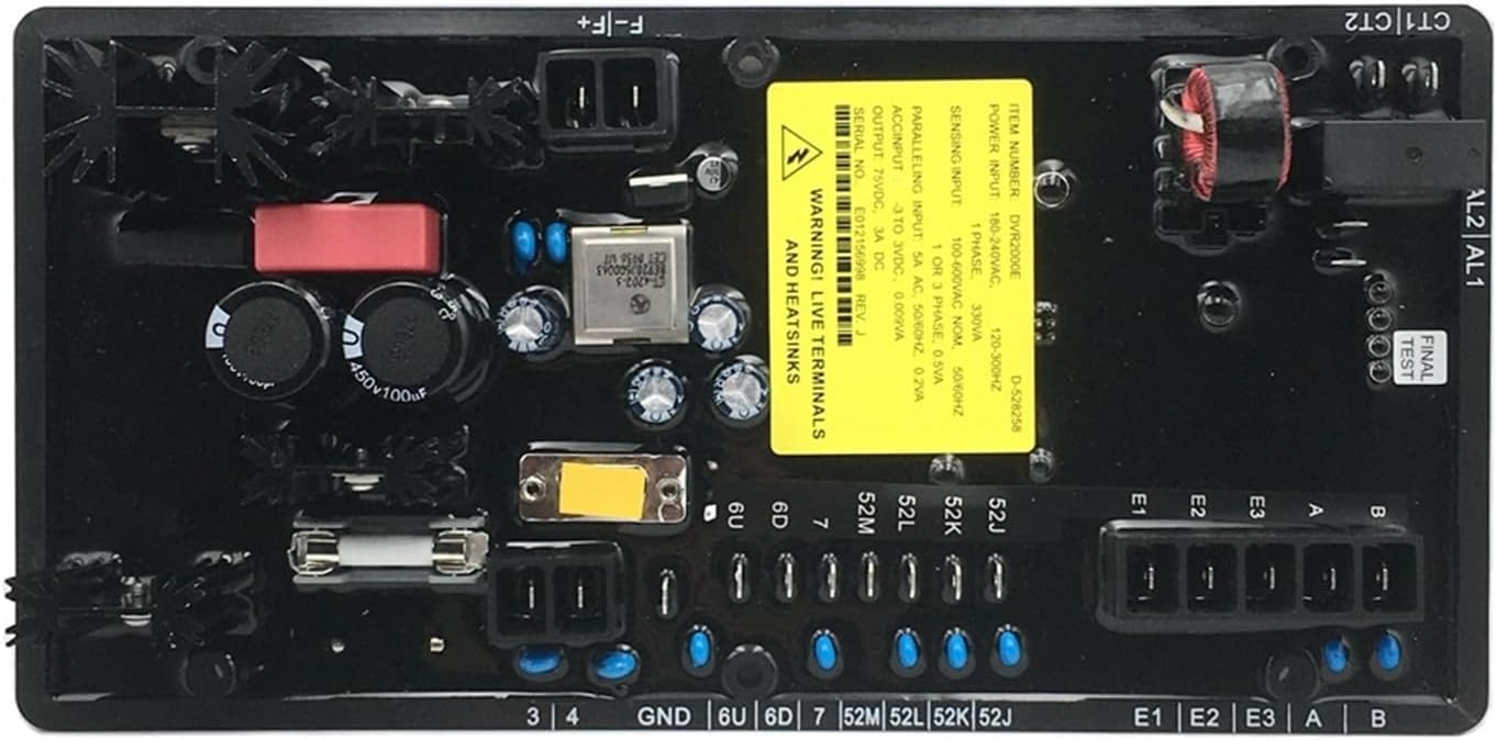 Automatic Voltage Regulator DVR2000E AVR Generator Voltage Regulator Stabilizer Marathon Alternator Spare Parts